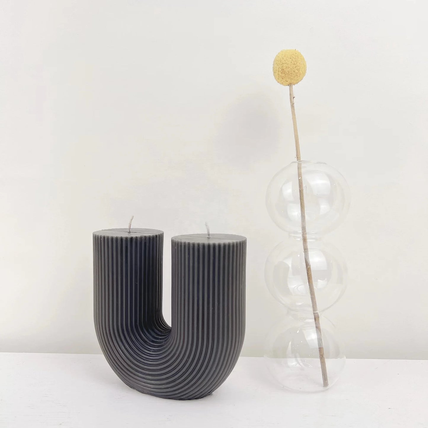 Wholesale Home decorative candle U-Shaped geometric scented candles bridge room decor aroma candles decor